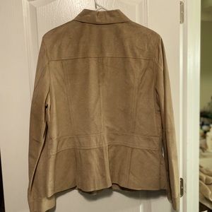 Apostrophe Beige suede jacket
